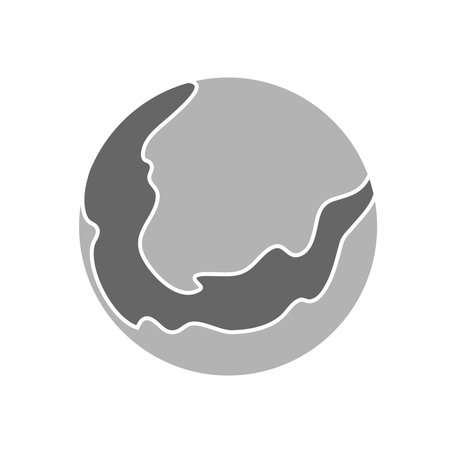 Crescent moon icon on background for graphic and web design. Simple vector sign. Internet concept symbol for website button or mobile appのイラスト素材