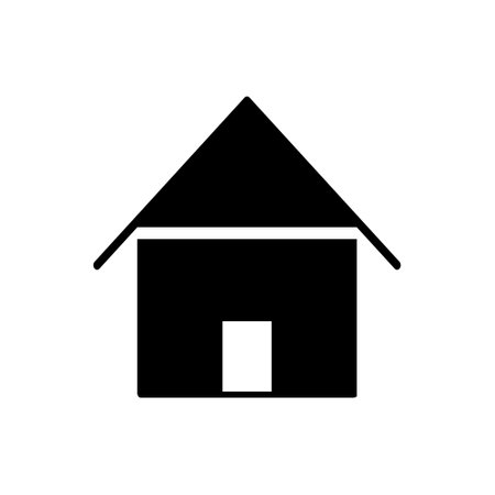 House icon vector design template on white background. Can be used for web and mobileのイラスト素材