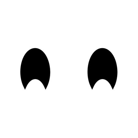 Cartoon eyes icon vector. Halloween eyes illustration sign. Eyes symbol or logo.のイラスト素材
