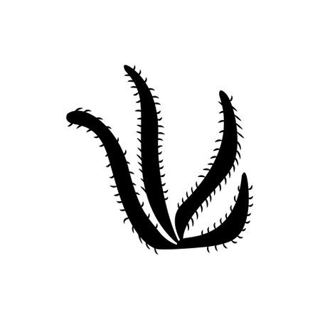 Coral icon vector. Coral reef illustration sign. Algae symbol. Marine life logo.のイラスト素材