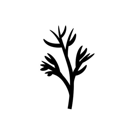 Coral icon vector. Coral reef illustration sign. Algae symbol. Marine life logo.のイラスト素材