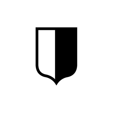 Shield icon. Security, safety, protection symbol. UI UX GUI design elementのイラスト素材