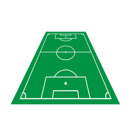 Soccer field isolated icon vector illustration graphic design vector illustration graphic designのイラスト素材