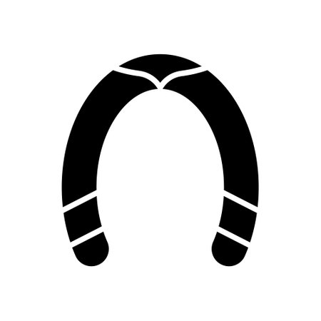 Wurst black icon, concept illustration, vector flat symbol, glyph sign.のイラスト素材