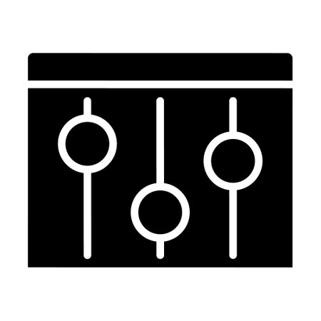 Settings icon vector. Options illustration sign. adjustment symbol. control logo.のイラスト素材
