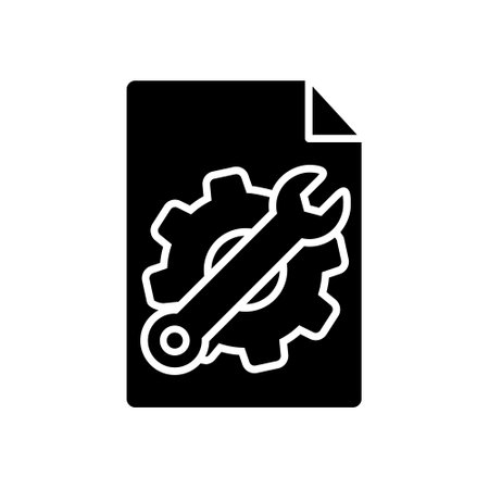 Technical documentation icon vector. Manual illustration sign. Instruction symbol or logo.のイラスト素材