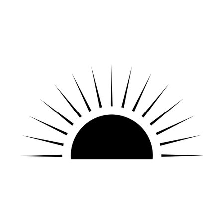 Sun Vector illustration Icon Logo Template designのイラスト素材