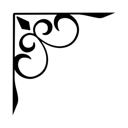decorative element filigree calligraphy vector illustration eps 10のイラスト素材