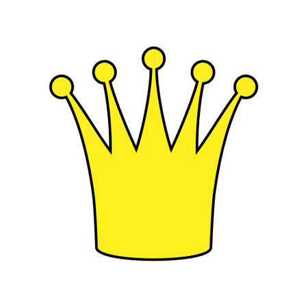 Crown icon. Queen royal and kingdom theme. Isolated design. Vector illustrationのイラスト素材