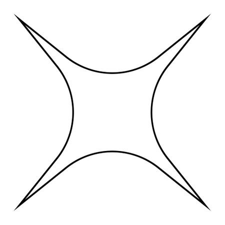 Geometric shape in the form of a star. Vector illustration.のイラスト素材