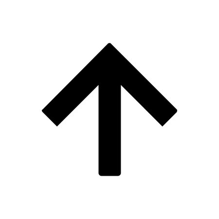 Arrow up icon, vector illustration. Flat design style eps 10