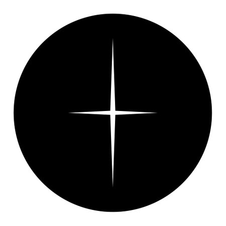 Cross symbol icon black color in circle vector illustration flat style simple imageのイラスト素材