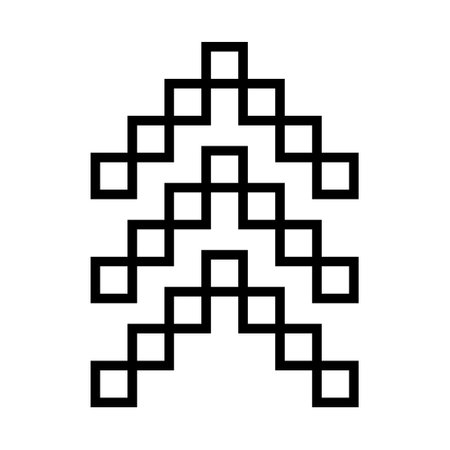 Qr code sign. Vector. Black icon on white background.のイラスト素材