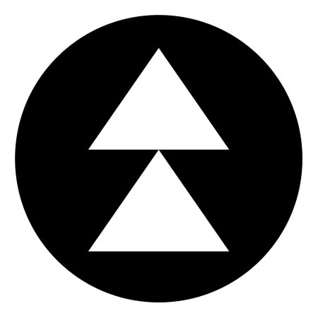 Arrow up button icon. Simple illustration of arrow up button vector icon for webのイラスト素材