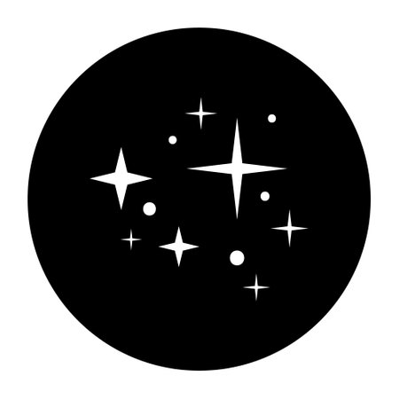 Stars vector icon. Black and white illustration. Flat design style.のイラスト素材