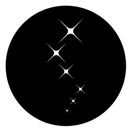 Black and white star icon. Simple illustration of black and white star icon for webのイラスト素材