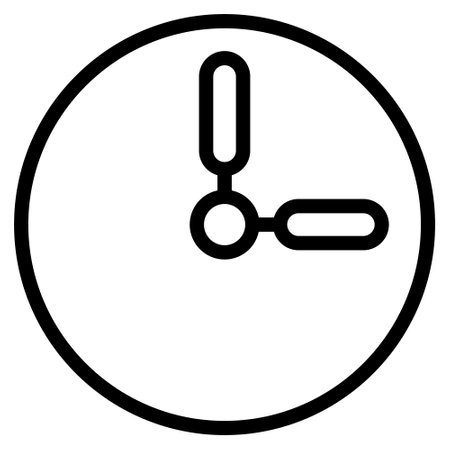 Clock Icon Vector Illustration. Outline Clock Icon Vector Illustrationのイラスト素材