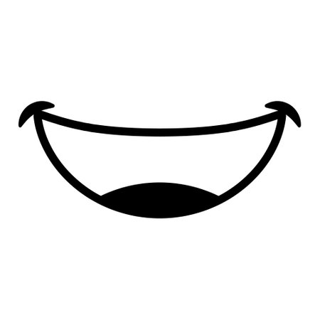 Funny smile icon. Simple illustration of funny smile vector icon for webのイラスト素材