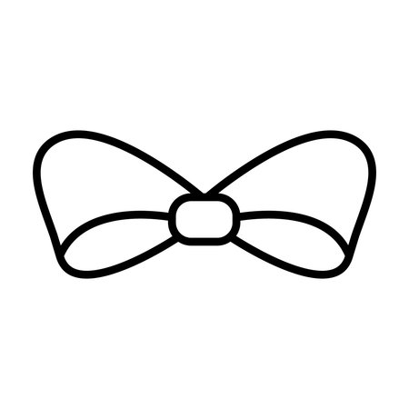 bowtie accessory line style icon vector illustration design, designed for web and appのイラスト素材