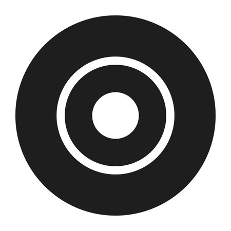 Aim icon black. Single high quality outline symbol for web design or mobile app.のイラスト素材