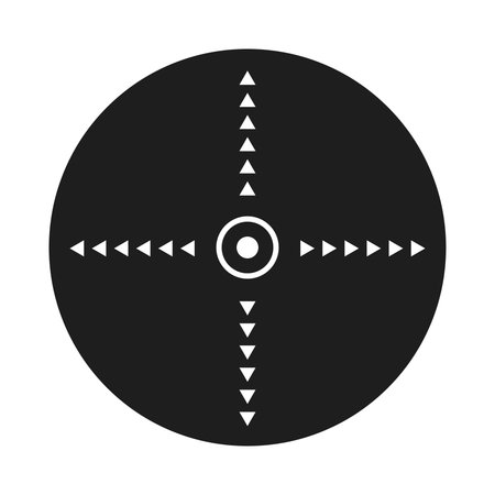 Crosshair icon. Simple illustration of target vector icon for webのイラスト素材