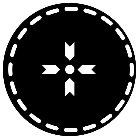 Crosshair icon. Simple illustration of crosshair vector icon for web. Aim sign. Targwt symbol.のイラスト素材