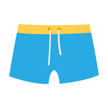 swimming trunks icon over white background. colorful design. vector illustrationのイラスト素材
