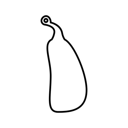 Cutting board icon. Outline cutting board vector icon for web design isolated on white backgroundのイラスト素材