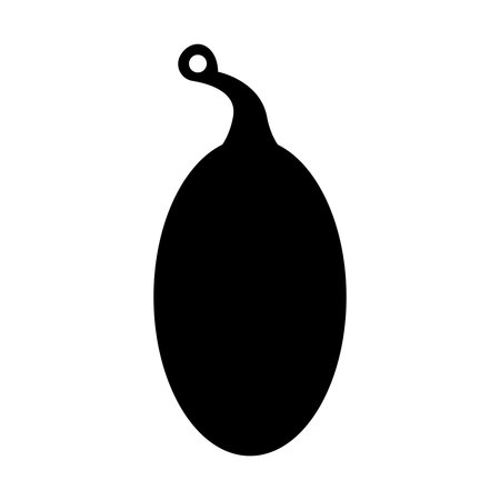 Black silhouette of a cutting board on a white background. Vector illustrationのイラスト素材