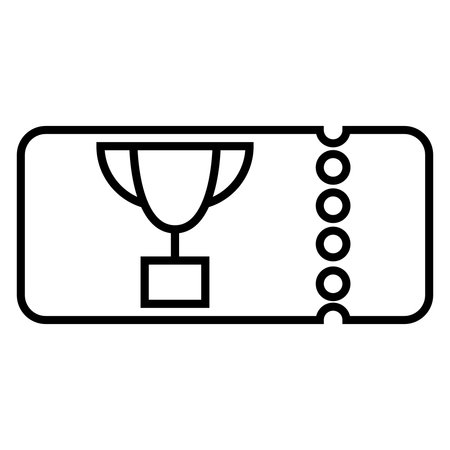 Trophy card icon. Simple illustration of trophy card vector icon for webのイラスト素材