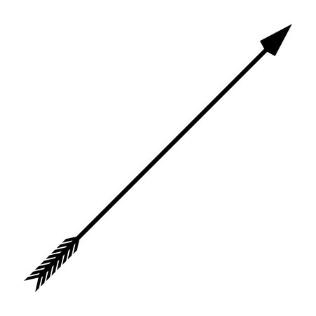Arrow vector icon.Black vector icon isolated on white background arrow.のイラスト素材