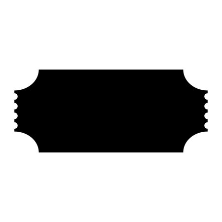 ticket icon image vector illustration design black and white and flat styleのイラスト素材