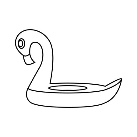 swan animal cartoon vector illustration graphic design icon vector illustration graphic designのイラスト素材