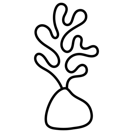 Coral icon. Outline illustration of coral vector icon for webのイラスト素材