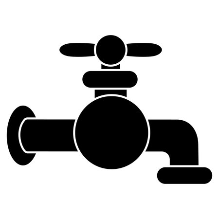 Faucet icon. Simple illustration of faucet vector icon for webのイラスト素材