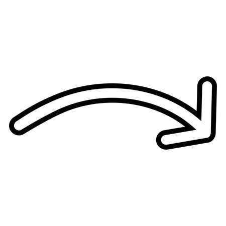 arrows icon over white background, line style, vector illustrationのイラスト素材