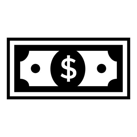 Money bill icon. Simple illustration of money bill vector icon for webのイラスト素材