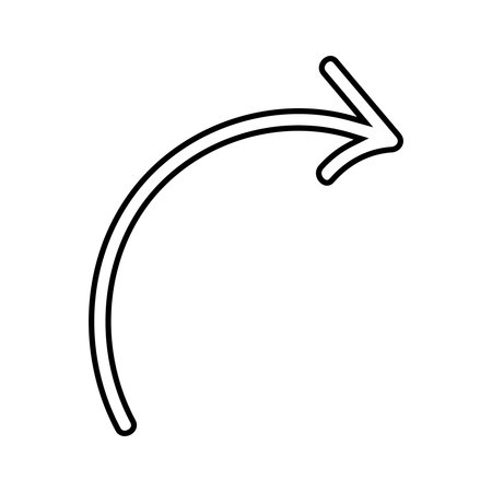 arrows icon over white background, line style, vector illustration. Web sign or icon.のイラスト素材