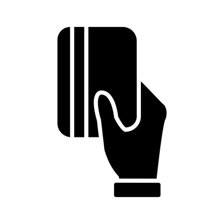 Credit card icon, concept illustration, glyph symbol, vector flat sign.のイラスト素材