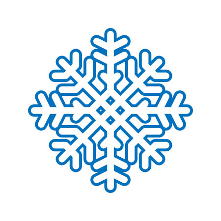 Snowflake icon vector isolated on white background for your web and mobile app design.のイラスト素材