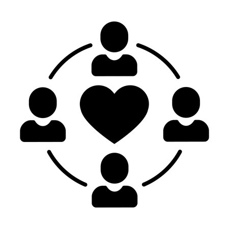 People icon vector group of people in a flat color glyph pictogram illustrationのイラスト素材