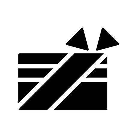 Gift box icon, vector illustration flat style design. EPS10のイラスト素材