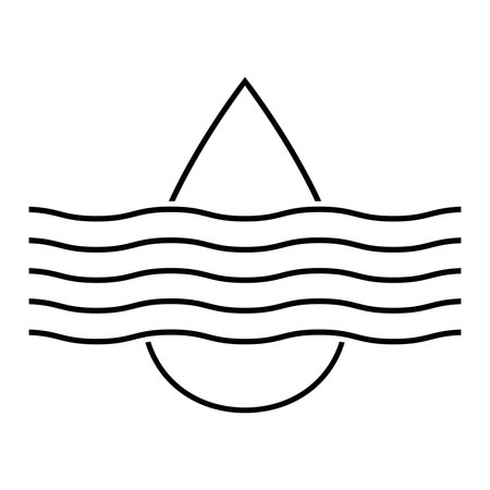 Water drop icon. Simple illustration of water drop vector icon for webのイラスト素材