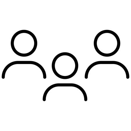 Group of people icon, Teamwork vector illustration, Flat design styleのイラスト素材