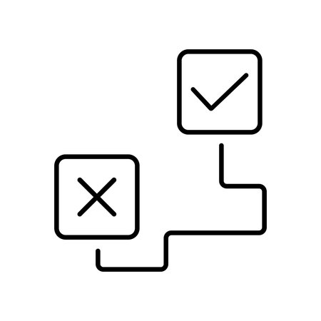 Checklist icon, concept illustration, outline symbol, vector sign, linear symbol.のイラスト素材