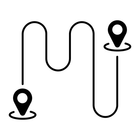 Map pointer icon. Flat illustration of map pointer icon for web designのイラスト素材