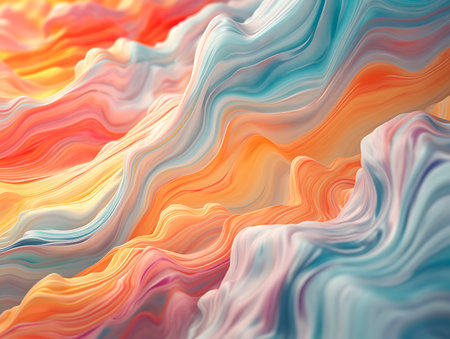 Abstract background with colorful gradient stripes. Creative modern wallpaper for website. AI generated.の素材
