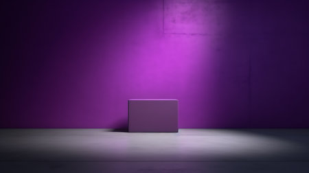 Minimalist scene and geometric shapes, pedestal, podium for advertising products. AI generative.の素材