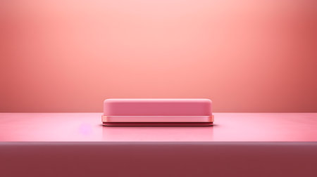 Minimalist scene and geometric shapes, pedestal, podium for advertising products. AI Generative.の素材