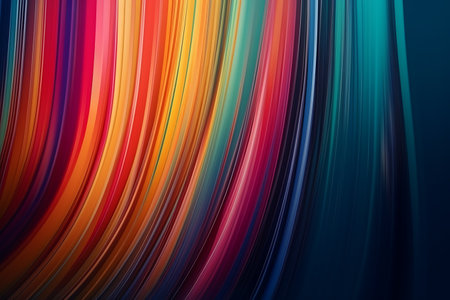 striped multi color gradient abstract background. AI Generativeの素材